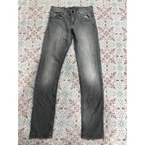 DNMX Mens Skinny Jeans Gray Denim Pants Size 30 Slim Fit Faded Casual
